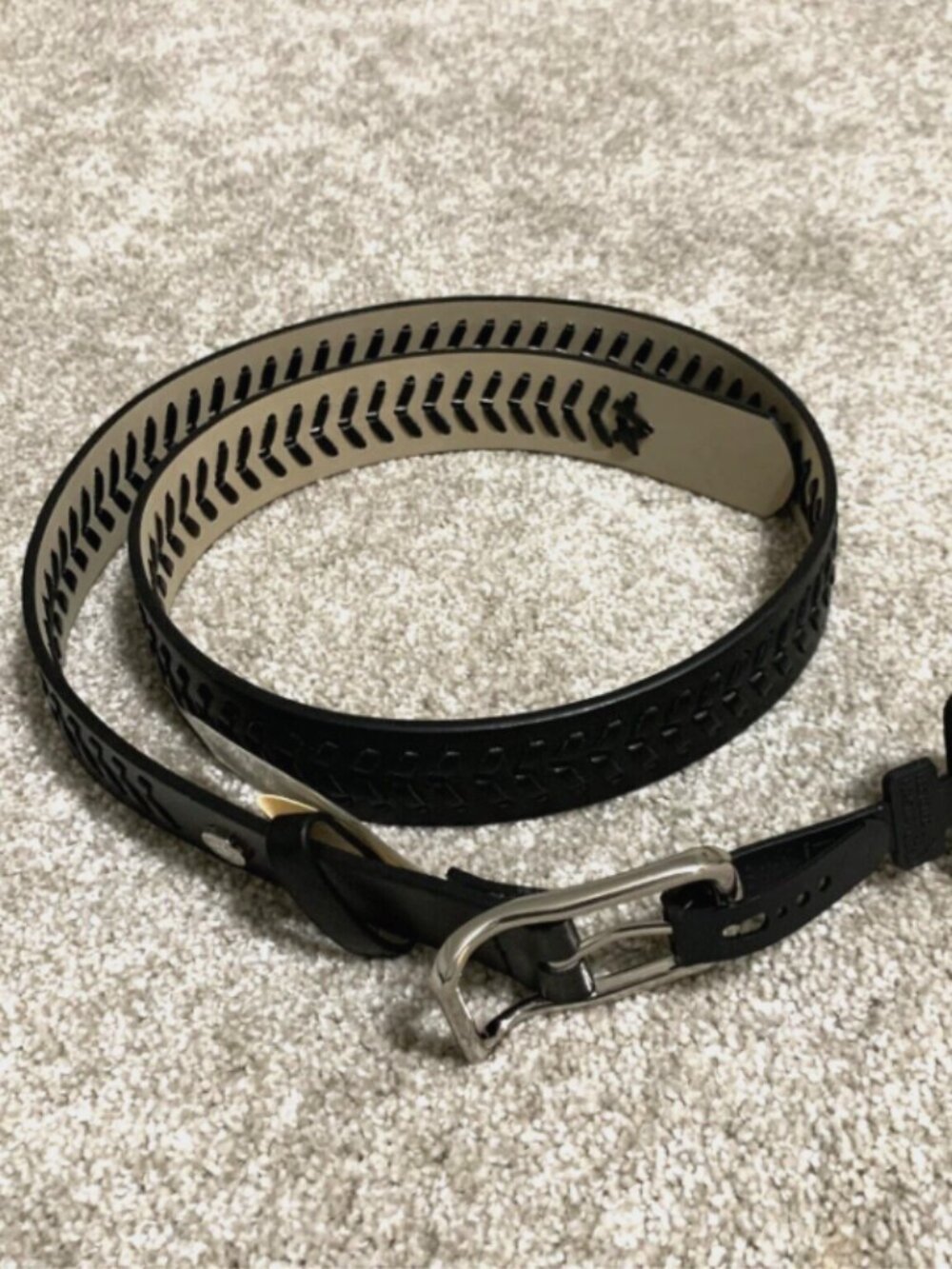 Steve Madden Women's Belt Woven/Braided Black Small S Faux Leather